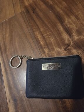 Victoria's Secret Black and Gold Key Pouch